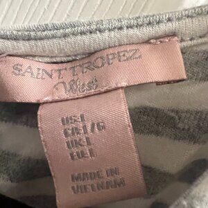 Grey and White Sleeveless Dress from Saint Tropez West